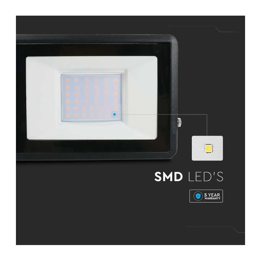 LED-strålkastare med direktanslutning SAMSUNG CHIP LED / 50W / 230V IP65 6500K