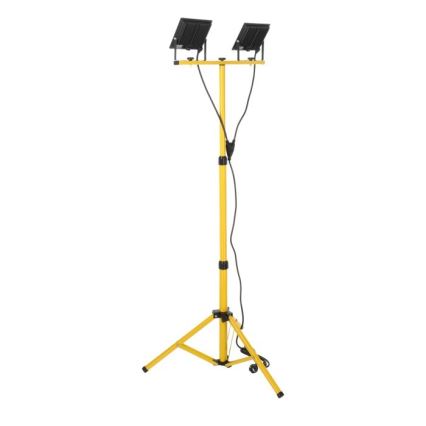 LED Strålkastare med ett stativ TIGRA 2xLED/50W/230V 4000K IP54 svart/gul