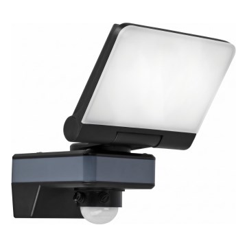 LED-strålkastare med rörelse- och skymningssensor LED/24W/230V 4200K IP54 svart