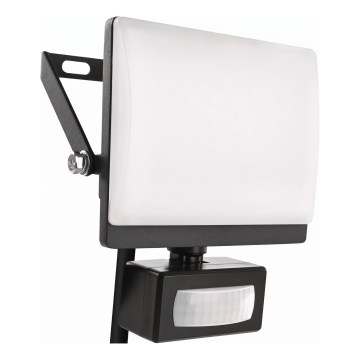 LED-strålkastare med rörelse- och skymningssensor TAMBO EVO LED/20W/230V 4000K IP44 svart