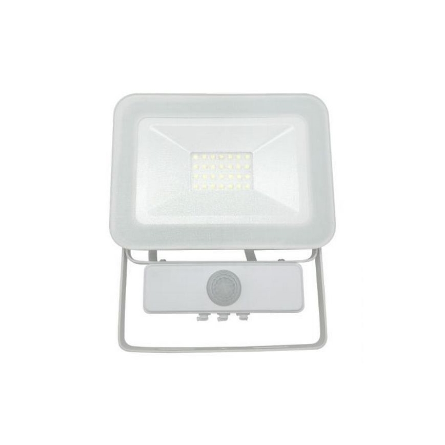 LED Strålkastare med sensor LED/20W/265V 1800lm vit IP65