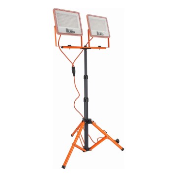 LED-strålkastare med stativ 2xLED/100W/230V 4500K IP65 orange