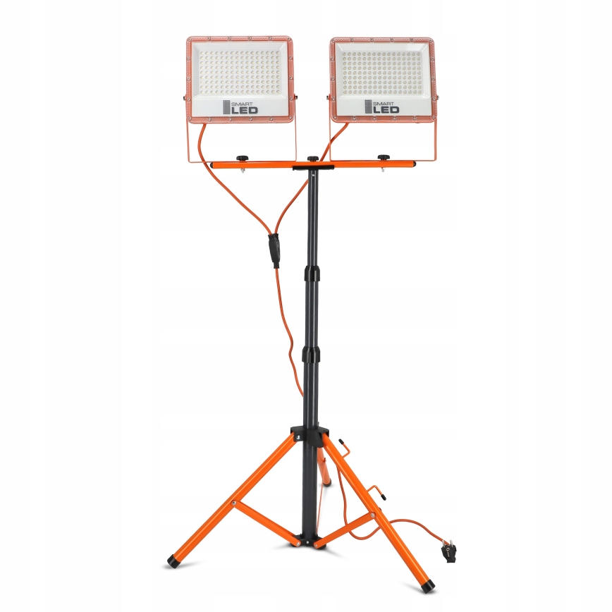 LED-strålkastare med stativ 2xLED/100W/230V 4500K IP65 orange