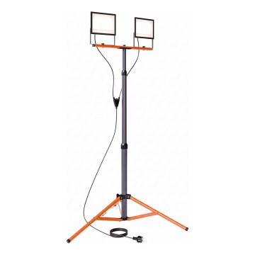 LED-strålkastare med stativ 2xLED/100W/230V 4500K IP65 svart/orange