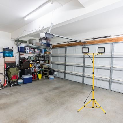 LED-strålkastare med stativ 2xLED/50W/230V 4000K IP44