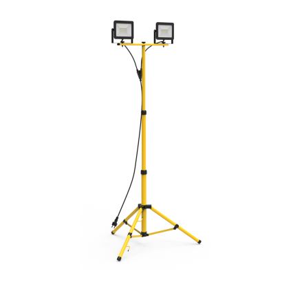 LED-strålkastare med stativ 2xLED/50W/230V 4000K IP44