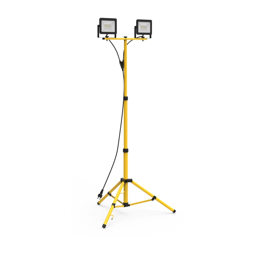 LED-strålkastare med stativ 2xLED/50W/230V 4000K IP44
