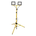 LED-strålkastare med stativ 2xLED/50W/230V 6500K IP65 gul