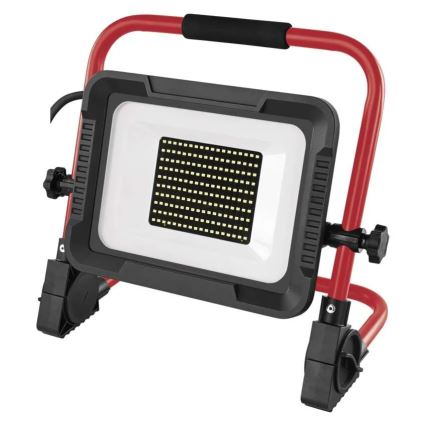 LED-strålkastare med stativ ELION LED/100W/230V 4000K IP65 röd/svart