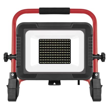 LED-strålkastare med stativ ELION LED/100W/230V 4000K IP65 röd/svart