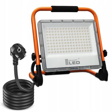 LED-strålkastare med stativ LED/100W/230V 4500K IP65 orange