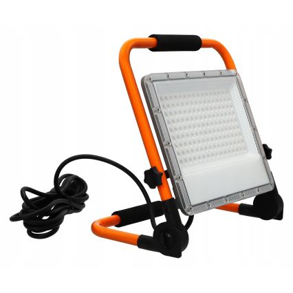 LED-strålkastare med stativ LED/100W/230V 4500K IP65 orange