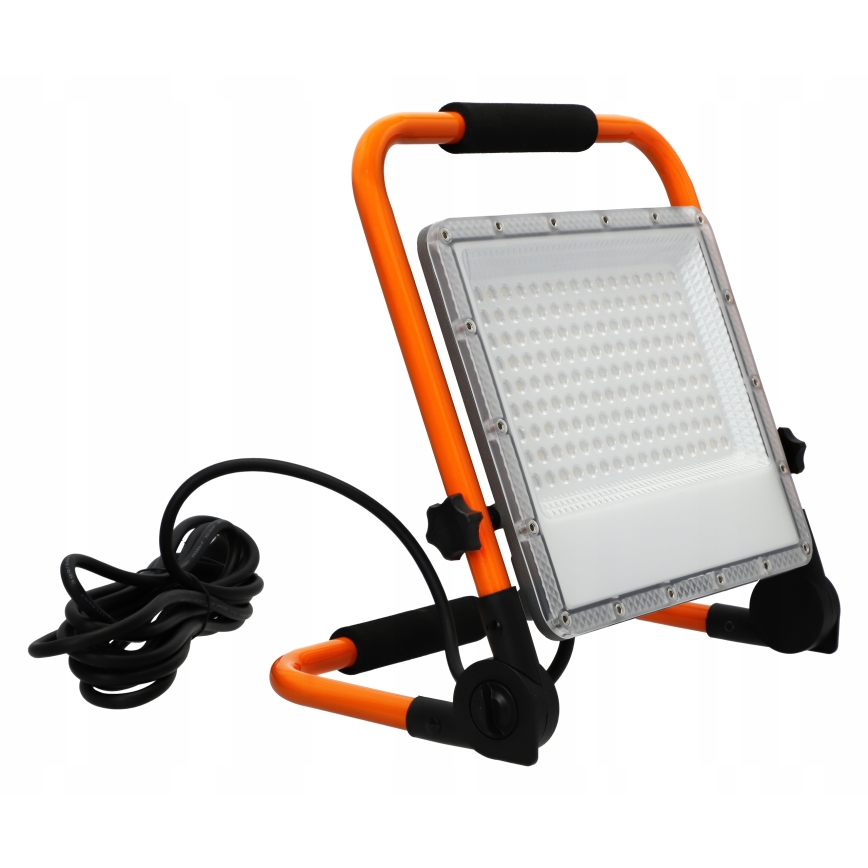 LED-strålkastare med stativ LED/100W/230V 4500K IP65 orange