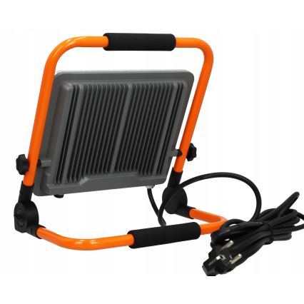 LED-strålkastare med stativ LED/100W/230V 4500K IP65 orange