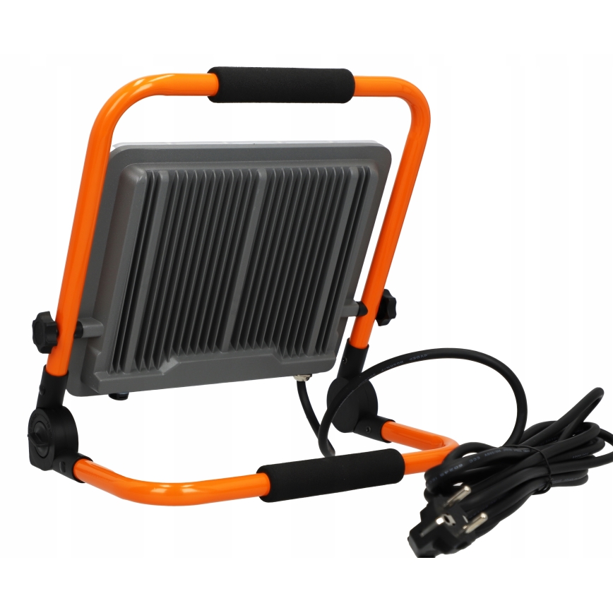 LED-strålkastare med stativ LED/100W/230V 4500K IP65 orange