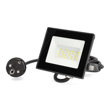LED-strålkastare med stickkontakt LED/20W/230V 4000K IP65