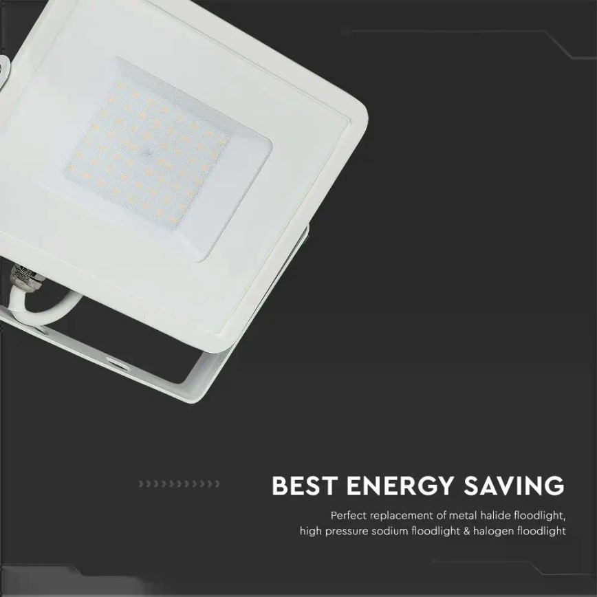 LED Strålkastare SAMSUNG CHIP LED/100W/230V 4000K IP65 vit