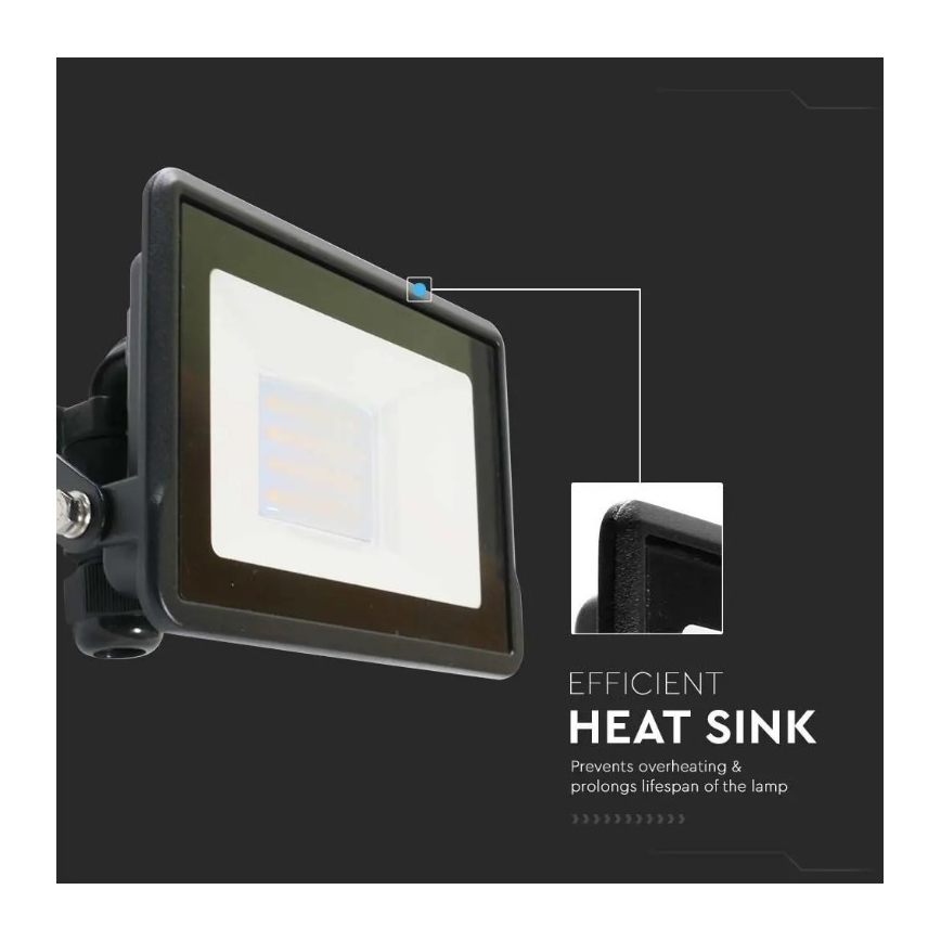 LED Strålkastare SAMSUNG CHIP LED/20W/230V IP65 6500K