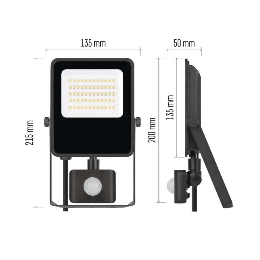 LED-strålkastare med sensor VISIO LED/30W/230V 4000K IP65