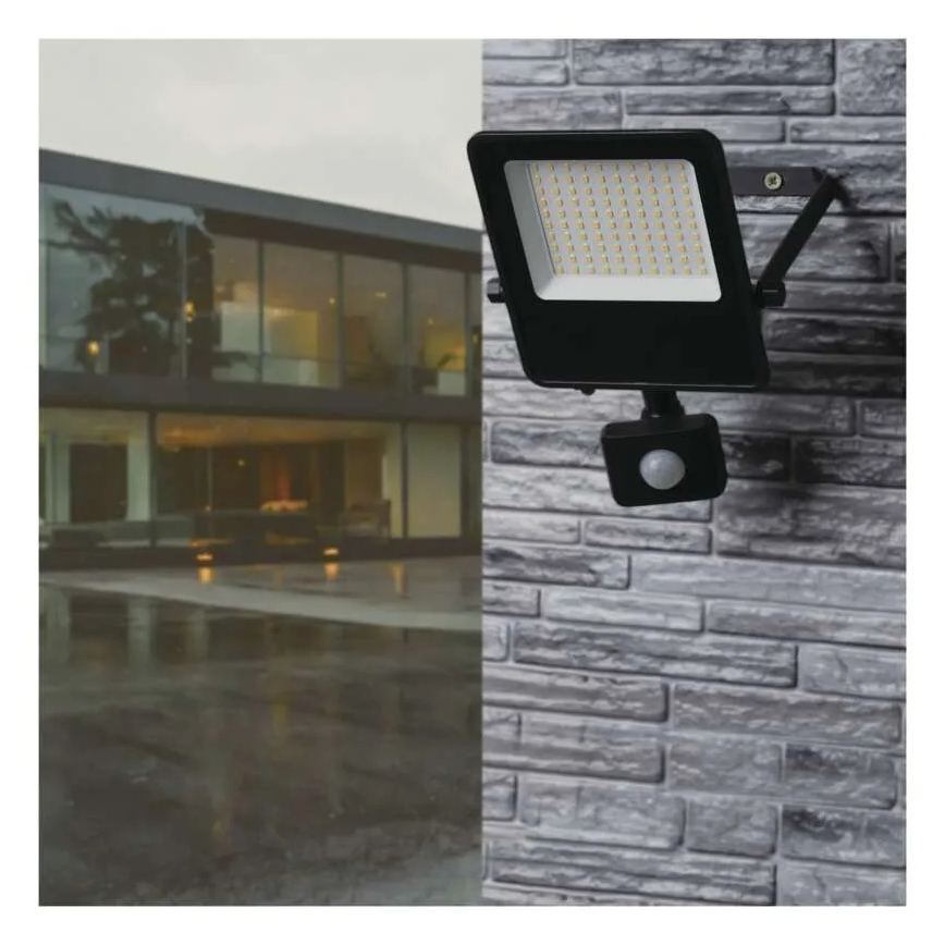 LED-strålkastare med sensor VISIO LED/50W/230V 4000K IP65