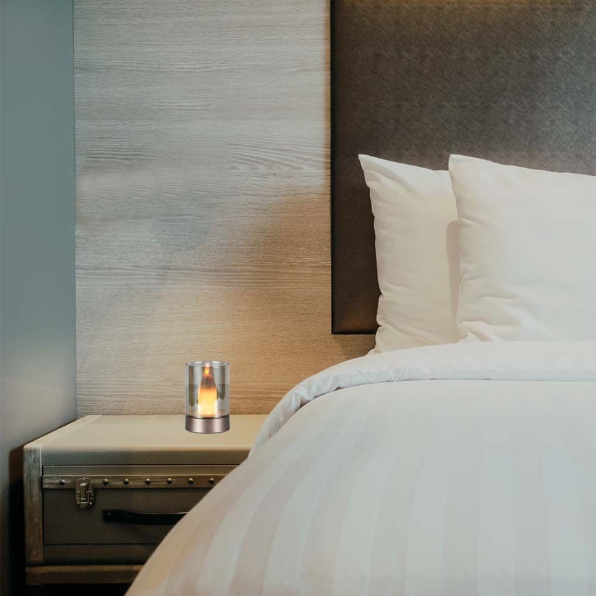 LED Ljusreglerad bord rechargeable lampa LED/2W/5V 3000K 2400 mAh koppar