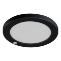 LED Tak- och infälld belysning med rörelsesensor 2-i-1 ERGA LED/17W/230V 3000/4000/6500K svart