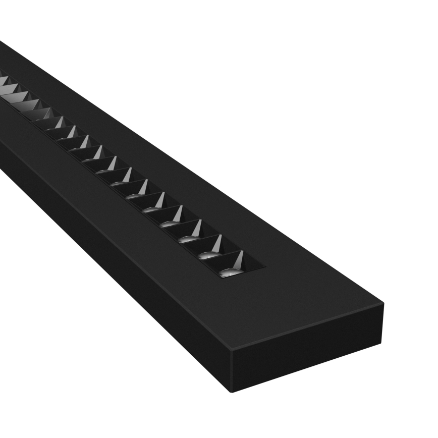 LED Tak- och pendellampa PLANK LED/20/30/40W/230V 2700/4000/6000K CRI 90 svart