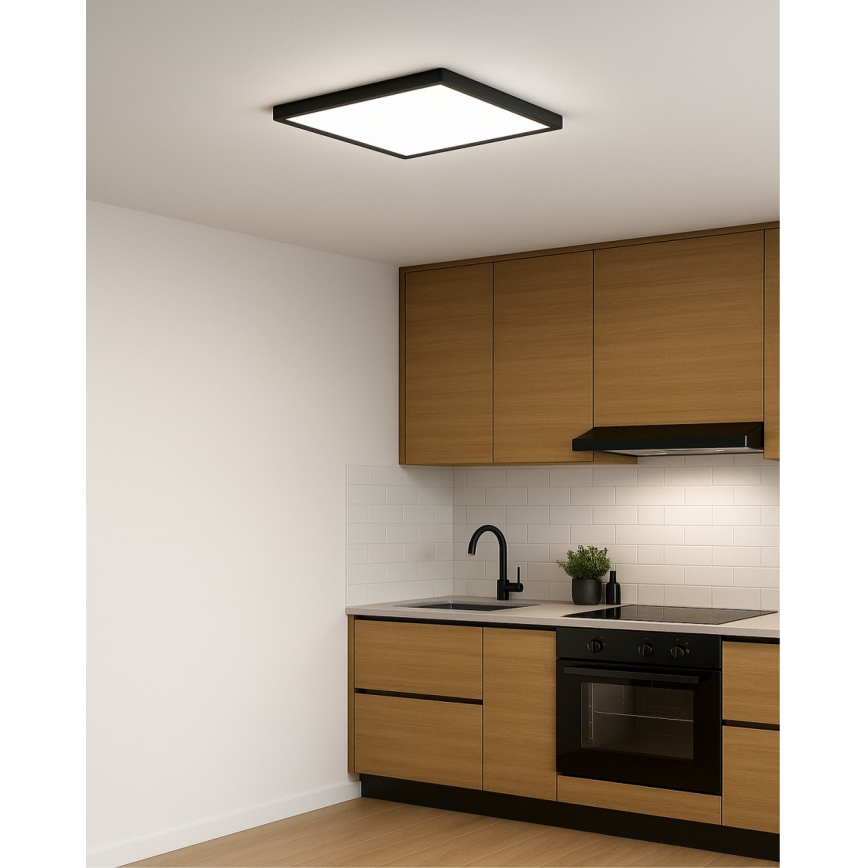 LED-takarmatur 32W/230V 3000/4000/6500K 40x40 cm svart