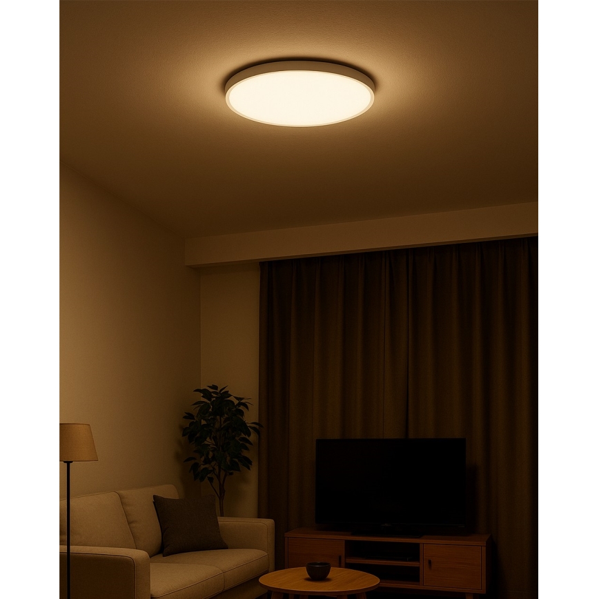LED-takarmatur 32W/230V 3000/4000/6500K Ø 40 cm vit