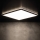 LED takarmatur AZPO LED/17,5W/230V 3000/4000/6000K 30x30 cm IP54 svart