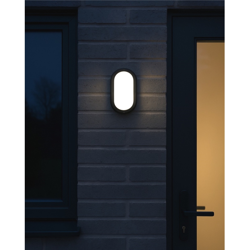 LED takarmatur för utomhusbruk LED/8W/230V 4200K IP64 svart