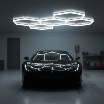 LED takarmatur HEXLINE LED/216W/230V 6500K 208x300 cm vit
