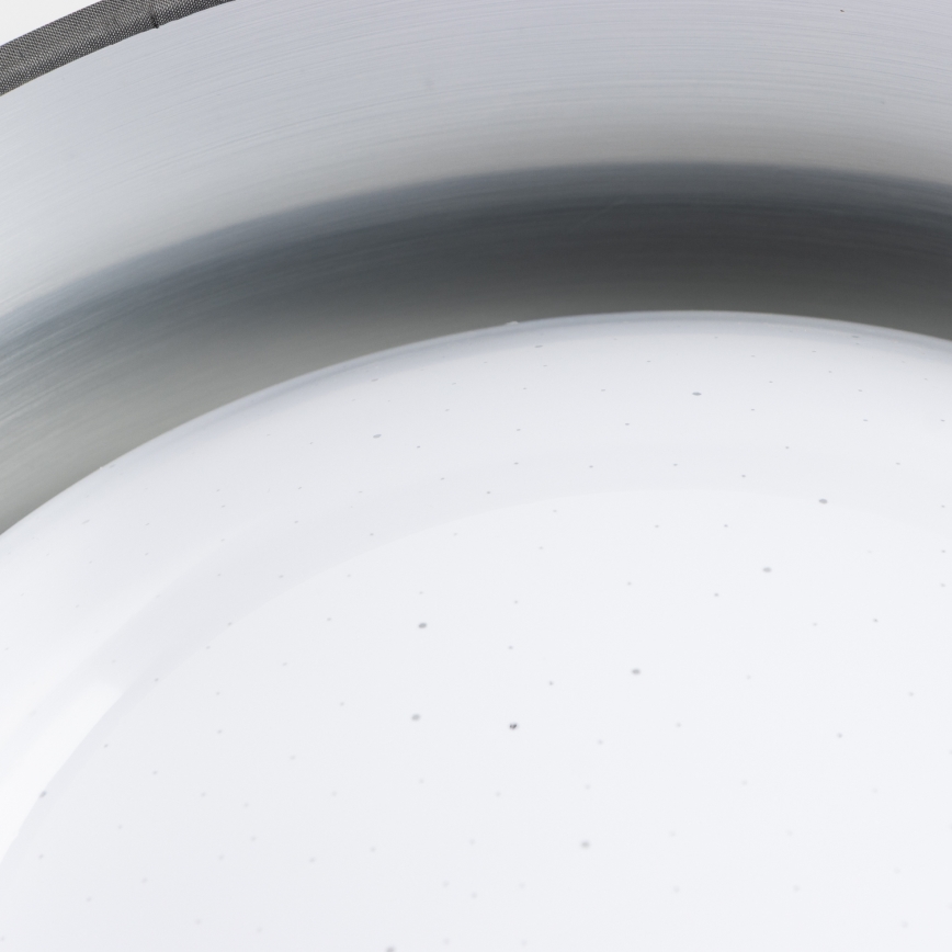 LED-takarmatur LED/12W/230V Ø 32 cm grå/silver