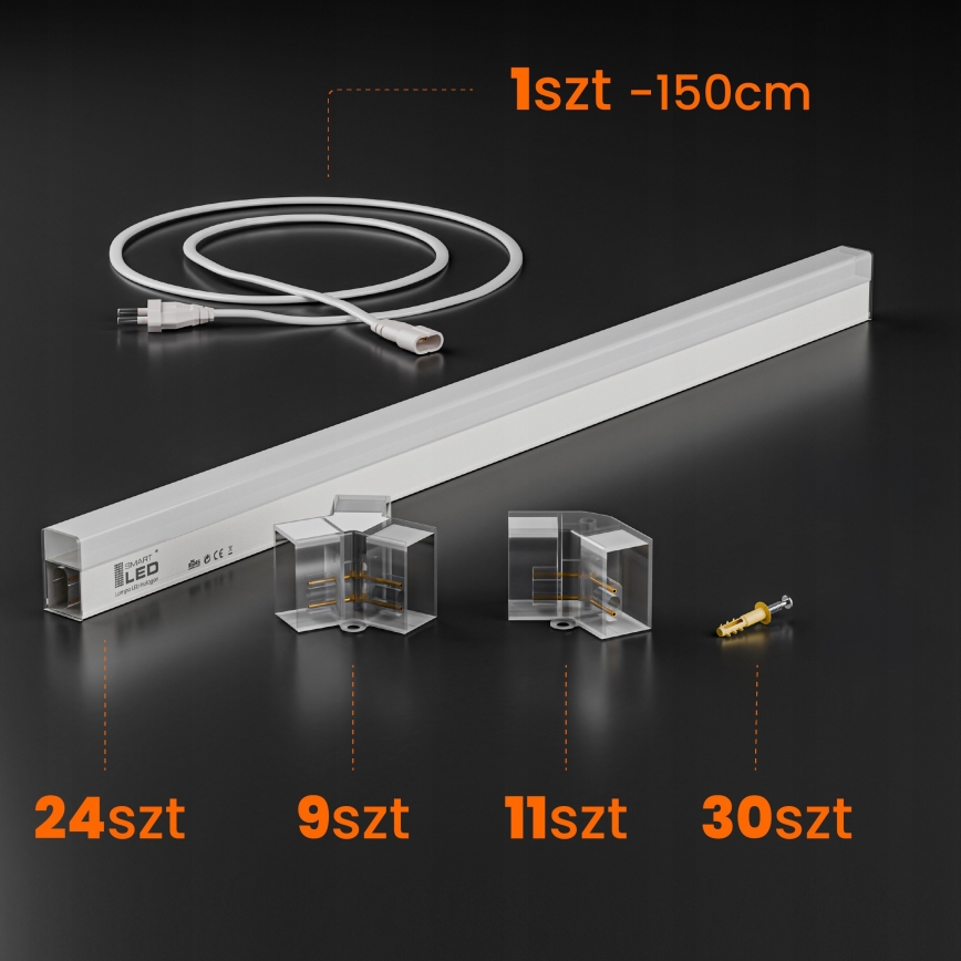 LED taklampa HEXAGON LED/240W/85-265V 6500K 298x209 cm CRI 90 IP44 vit