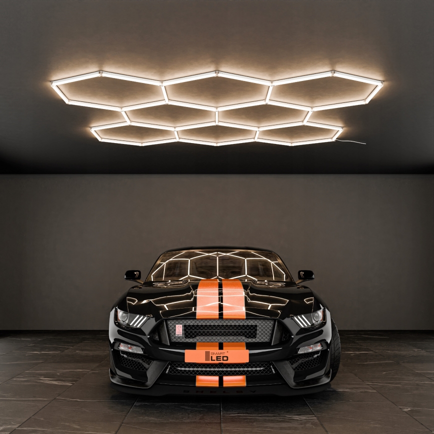 LED takarmatur HEXAGON LED/280W/85-265V 4000K 313x298 cm CRI 90 IP54 vit