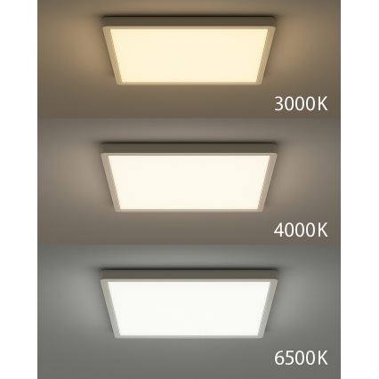 LED takarmatur LED/32W/230V 3000/4000/6500K 40x40 cm vit