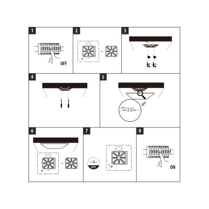 LED takarmatur LED/32W/230V 3000/4000/6500K 40x40 cm vit