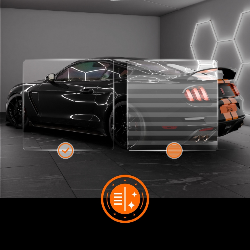 LED-taklampa HEXAGON LED/384W/85-265V 6500K 484x243 cm CRI 90 IP54 vit