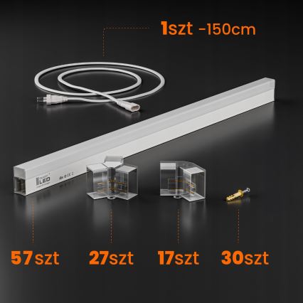 LED-taklampa HEXAGON LED/570W/85-265V 4000K 522x298 cm CRI 90 IP44 vit