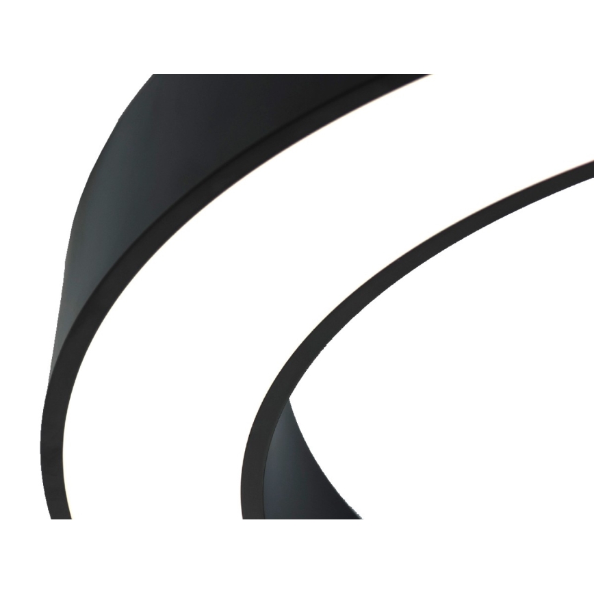 LED takarmatur LED/80W/230V 3000/4000/6500K Ø 80 cm svart