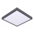 LED-takarmatur med rörelse- och skymningssensor VITALI LED/24W/230V 4000K 33x33 cm antracit