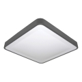 LED-takarmatur med rörelse- och skymningssensor WILTON LED/24W/230V 4000K 33x33 cm antracit