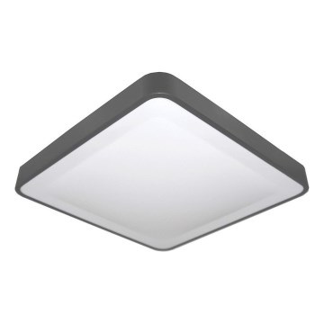 LED-takarmatur med rörelse- och skymningssensor WILTON LED/24W/230V 4000K 33x33 cm antracit