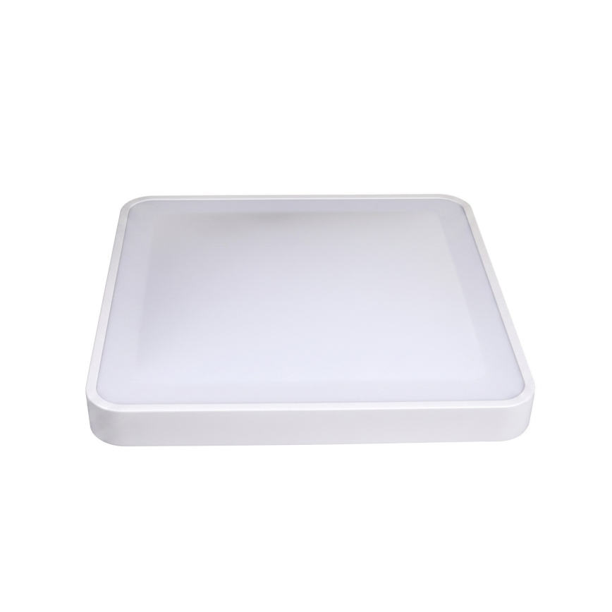 LED taklampa med rörelse- och skymningssensor WILTON LED/24W/230V 4000K 33x33 cm vit