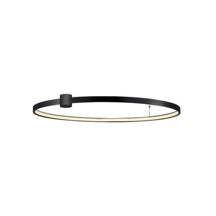 LED takarmatur RING S LED/50W/230V 3000/4000/6000K Ø 90 cm svart