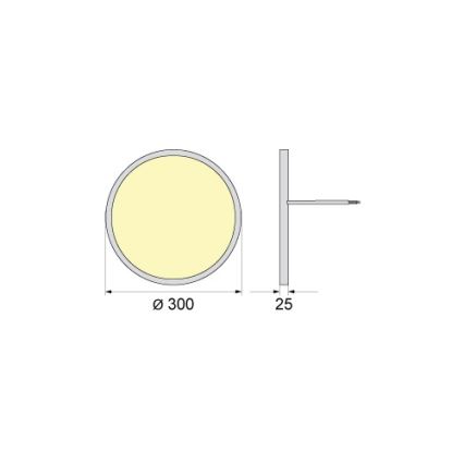 LED takarmatur SIMEN LED/24W/230V 4000K IP40 pr. 30 cm vit UGR19