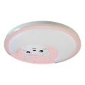 LED takbelysning för barn MOONCAT LED/34W/230V rosa