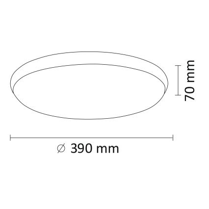 LED Takbelysning KERN LED/24W/230V nickel