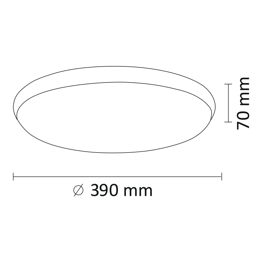 LED Takbelysning KERN LED/24W/230V svart