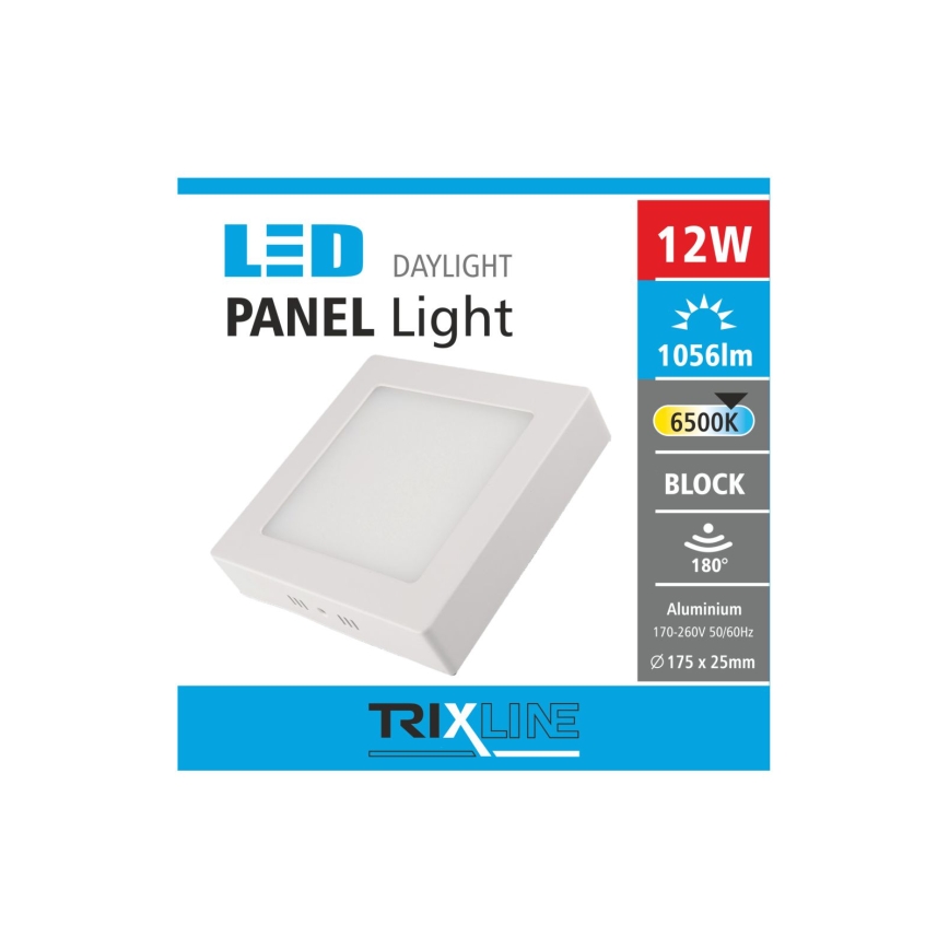 LED Takbelysning LED/12W/230V 6500K